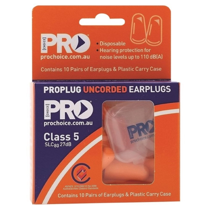 Pro Choice EPOU-10 - Probullet Disposable Uncorded Earplugs 10 Pack