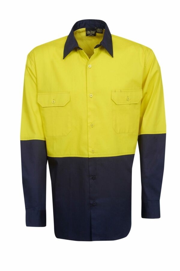 C81-Vis Cotton Twill Shirt Long Sleeve online Australia - Aj Safety