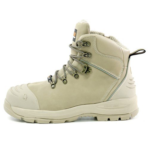 Bison XT Ankle Lace Up Zip Sided - Stone online Australia - Aj Safety
