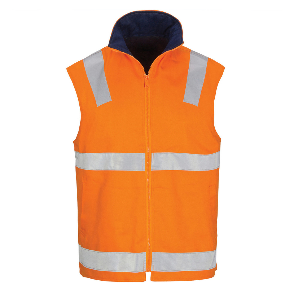 DNC 3765 - Hi Vis Cotton Reversible Vest