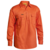 Bisley BSC6433 - Closed Front Cotton Drill Shirt online Australia - Aj Safety