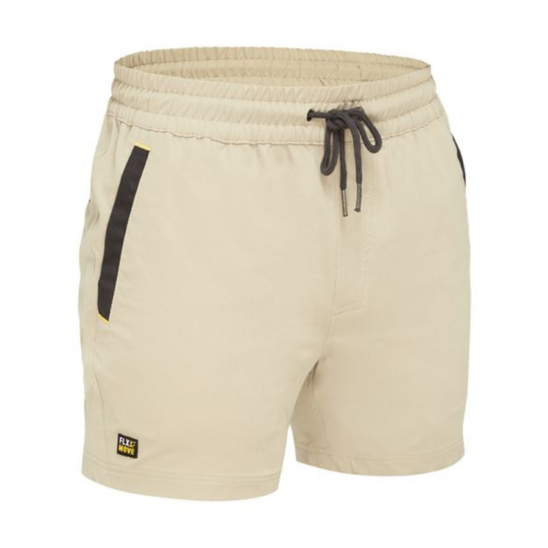 Bisley BSH1331 – Flx & Move 4-Way Stretch Elastic Waist Short online Australia - Aj Safety