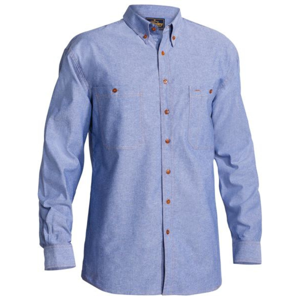 Buy Bisley B76407 - Traditional Chambray Shirt at Best Price - AJ Safety
