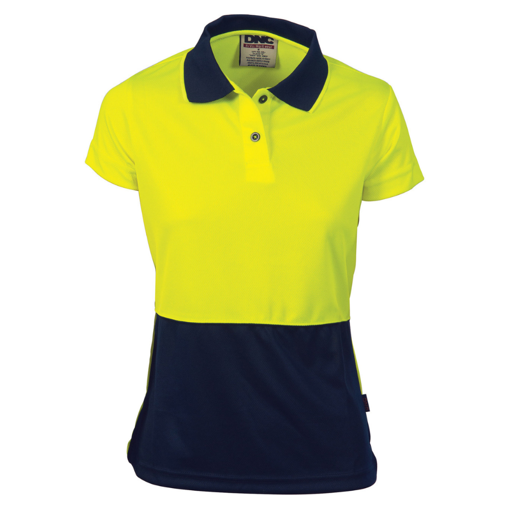 DNC 3897 - Ladies Hi Vis Two Tone Polo - Short Sleeve