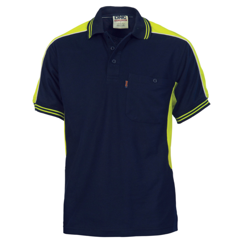 DNC 5214 - Polyester Cotton Panel Polo Shirt - Short Sleeve online Australia - Aj Safety