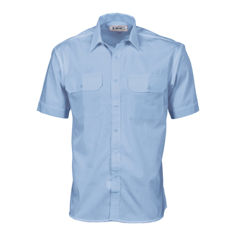 DNC 3211 - Polyester Cotton Work Shirt - Short Sleeve online Australia - Aj Safety