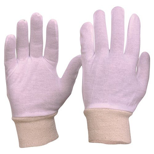 342CLKW: Interlock Poly/cotton Liner Gloves Knitted Wrist Mens online Australia - Aj Safety