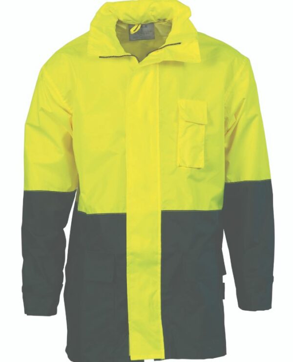 3877-Hi-vis Two Tone Lightweight Rain Jacket online Australia - Aj Safety