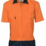 3931-Ladies Two Tone Cotton Drill Shirt online Australia - Aj Safety