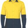 3942-Hi-vis Cool Breeze Food Industry Cotton Shirt - Long Sleeve online Australia - Aj Safety