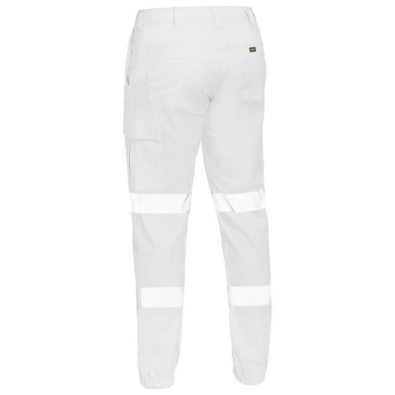 Bisley BPC6028T - Taped Biomotion Stretch Cotton Drill Cuffed Pants online Australia - Aj Safety
