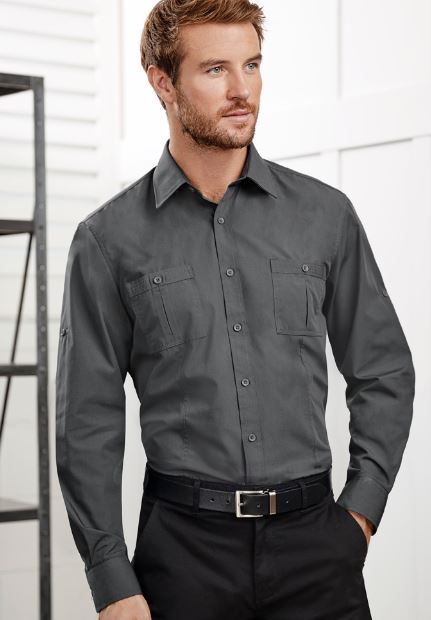 S306ML-Mens Bondi Long Sleeve Shirt online Australia - Aj Safety