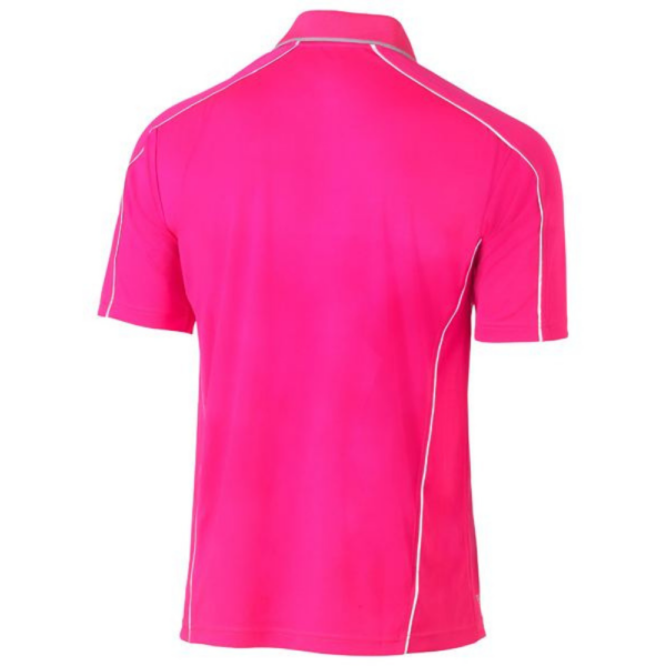 Bisley BK1425 - Cool Mesh Polo With Reflective Piping online Australia - Aj Safety