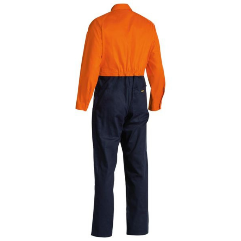 Bisley BC6357 – Hi Vis Cotton Drill Coverall online Australia - Aj Safety