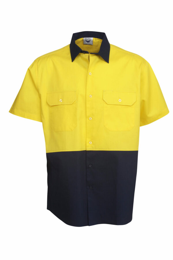 C84-Hi-vis 190 Gsm Cotton Drill Shirt online Australia - Aj Safety