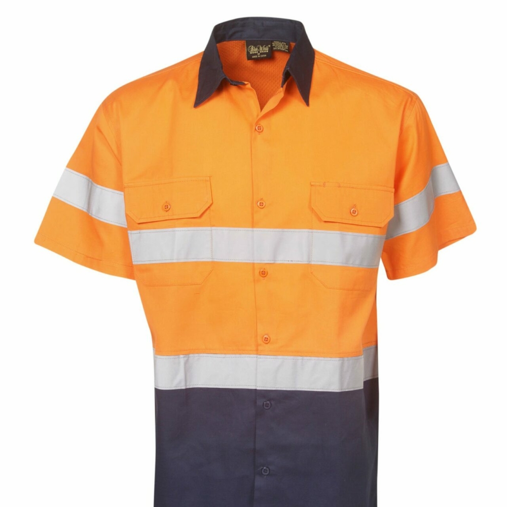 C92-Hi-vis 155 Gsm Cotton Twill Shirt online Australia - Aj Safety