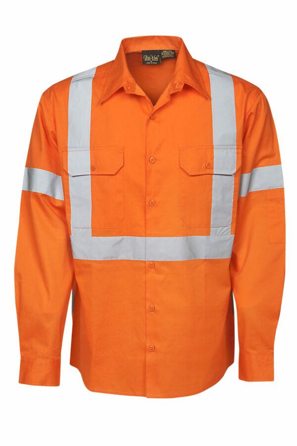 C95-Hi-vis 155 Gsm Cotton Twill Shirt online Australia - Aj Safety