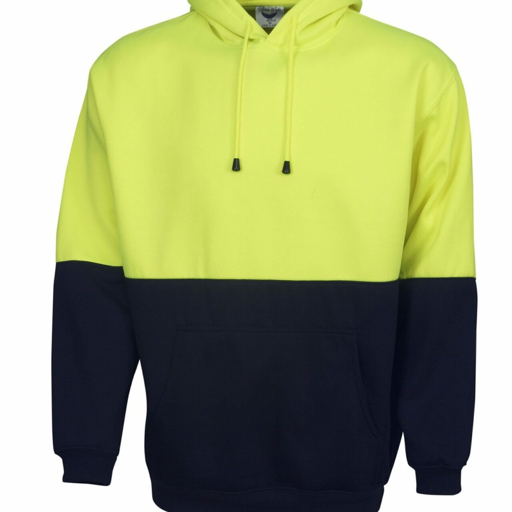 F93-Hi-vis Fleecy Hoodie With Kangaroo Pocket online Australia - Aj Safety