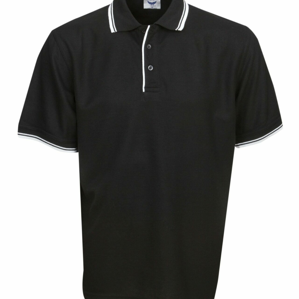 P51-Pique Polo With Striped Collar And Cuff online Australia - Aj Safety