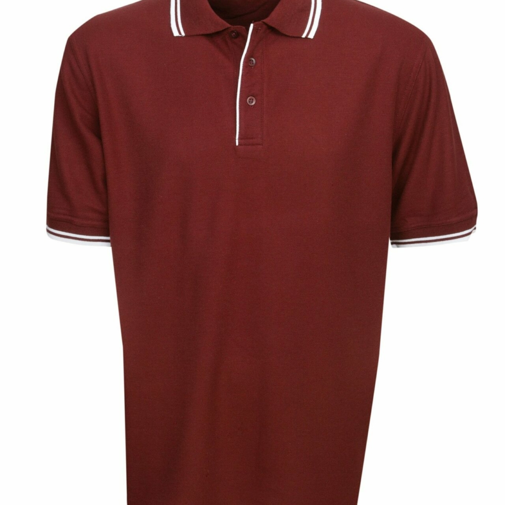 P51-Pique Polo With Striped Collar And Cuff online Australia - Aj Safety