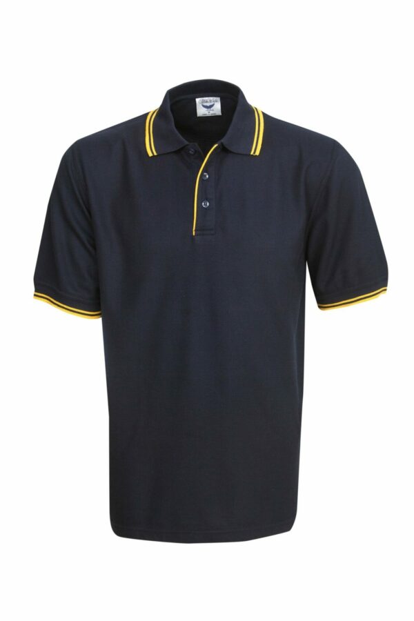 P51-Pique Polo With Striped Collar And Cuff online Australia - Aj Safety
