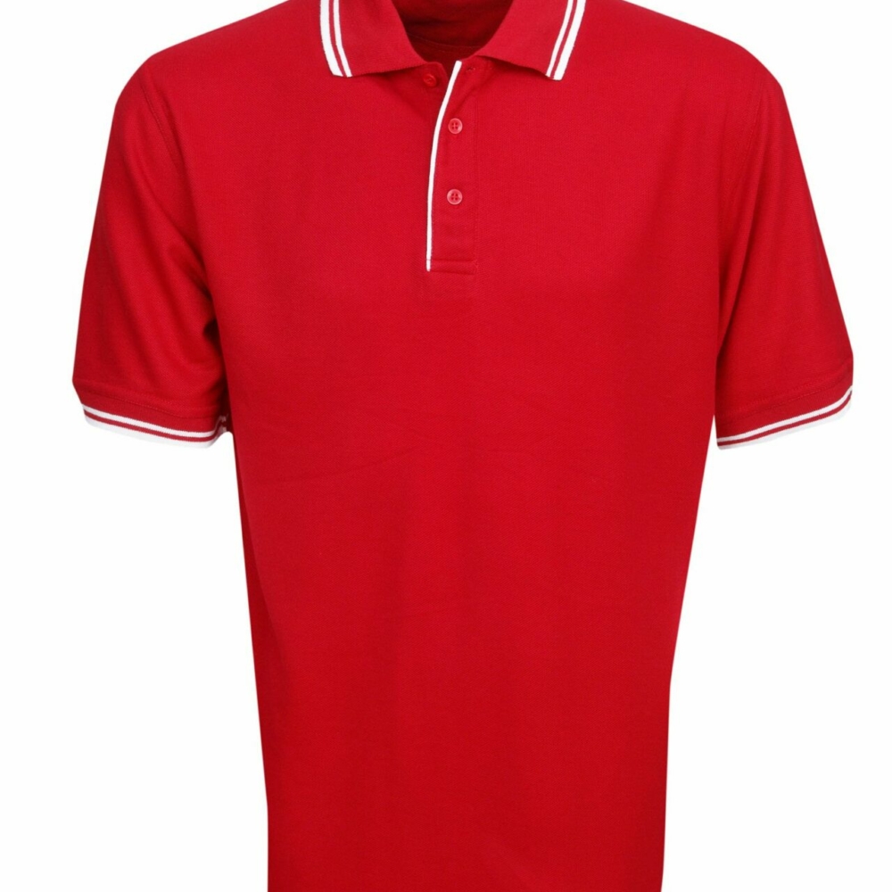 P51-Pique Polo With Striped Collar And Cuff online Australia - Aj Safety