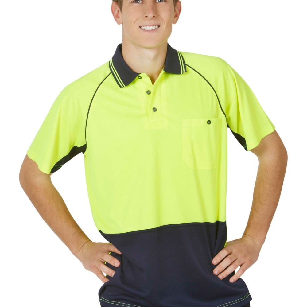 P64-Hi-vis Raglan Sleeve Polo online Australia - Aj Safety