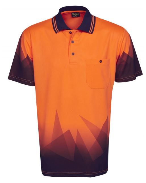 P65-Hi-vis Triangular Design Polo