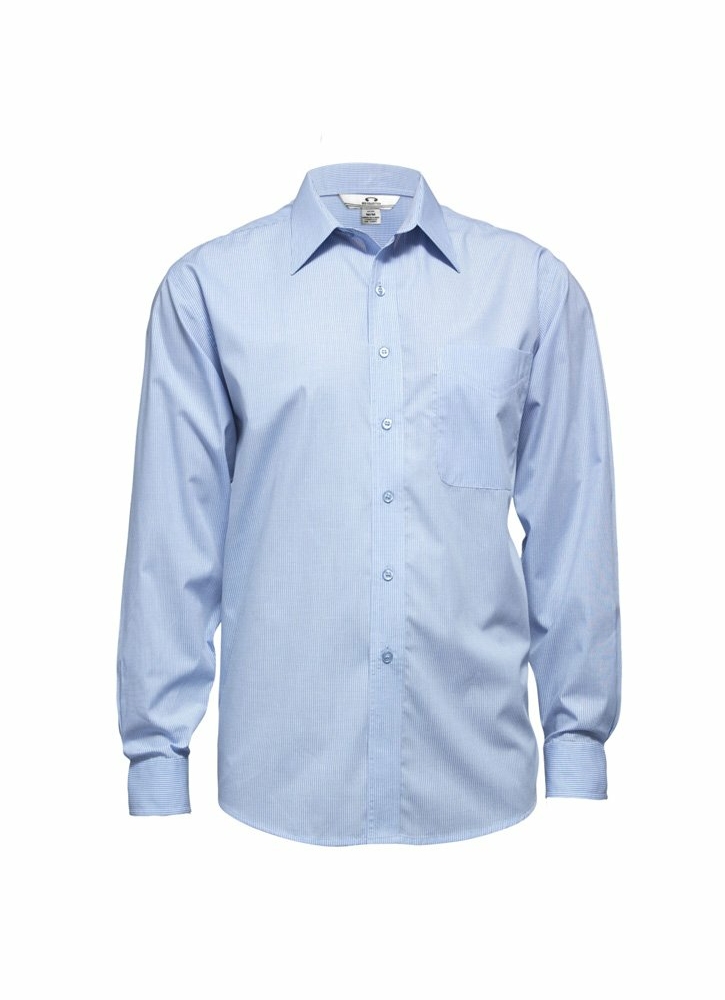 SH816-Mens Micro Check Long Sleeve Shirt online Australia - Aj Safety