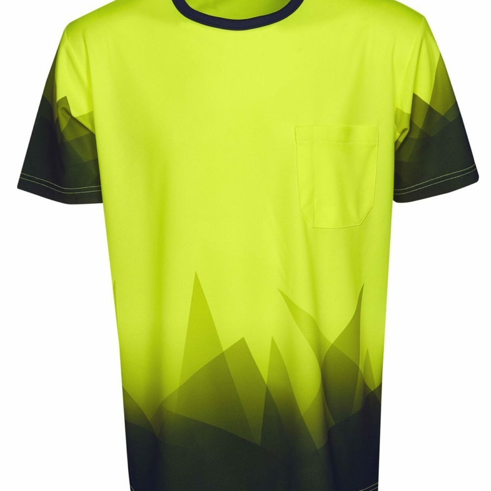 T85-Hi-vis Triangular Sublimation T-shirt online Australia - Aj Safety