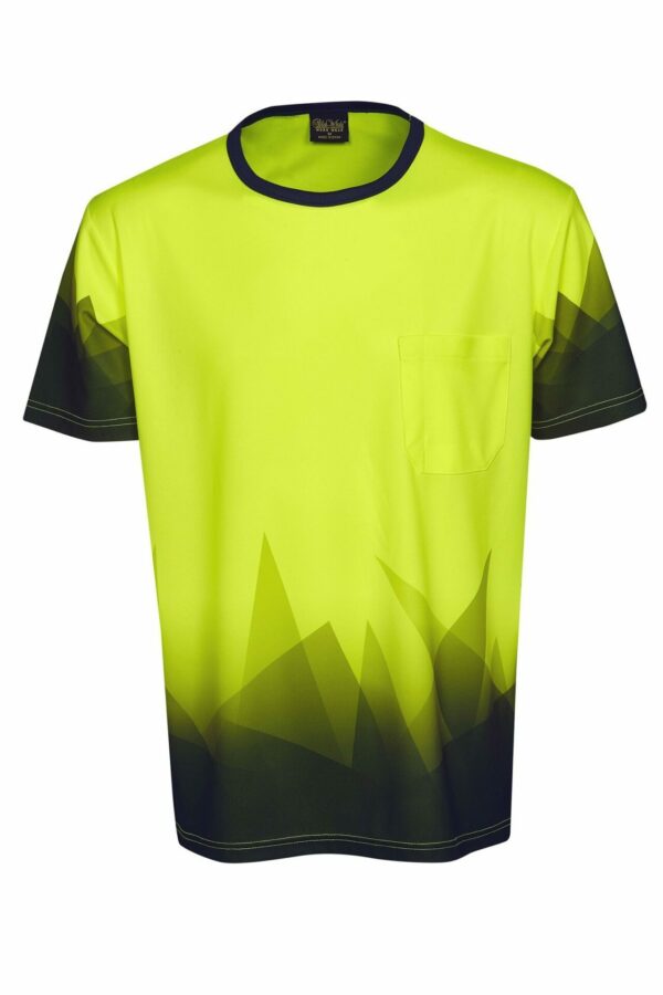 T85-Hi-vis Triangular Sublimation T-shirt online Australia - Aj Safety