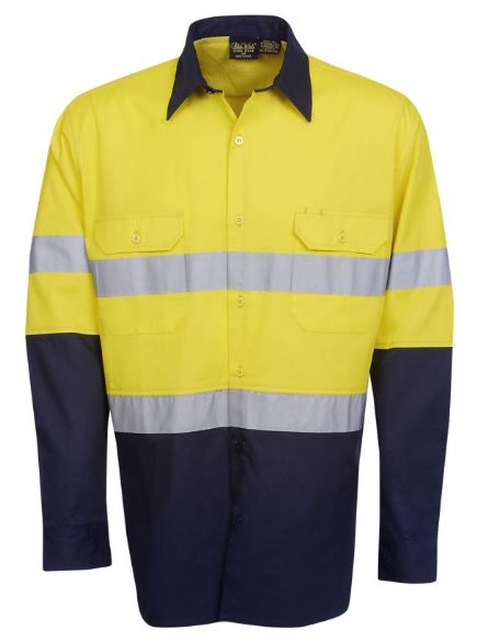 C91-Hi-vis 155 Gsm Cotton Twill Shirt online Australia - Aj Safety