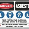 Danger Asbestos Mandatory Site Sign online Australia - Aj Safety