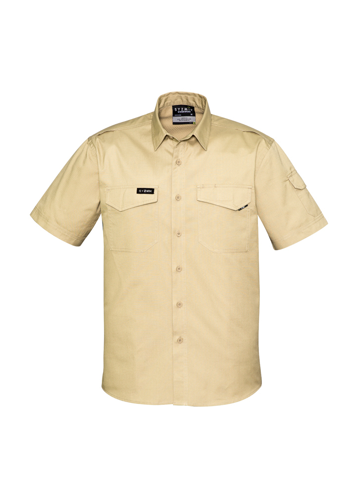 Syzmik Mens Rugged Cooling Short Sleeve Shirt ZW405 online Australia - Aj Safety