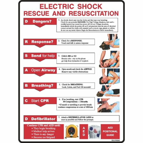 Cpr Electric Shock Resuscitation online Australia - Aj Safety