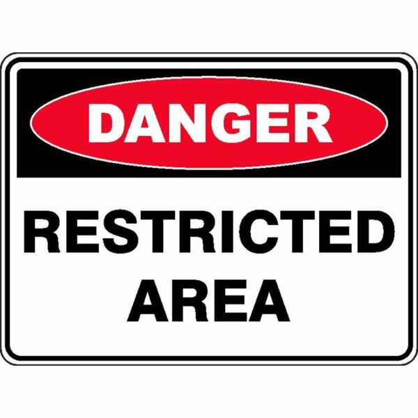 Danger Restricted Area online Australia - Aj Safety