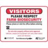Farm Biosecurity Sign online Australia - Aj Safety
