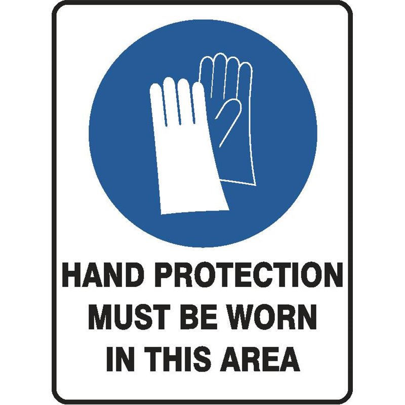 Mandatory Hand Protection Must Be Worn