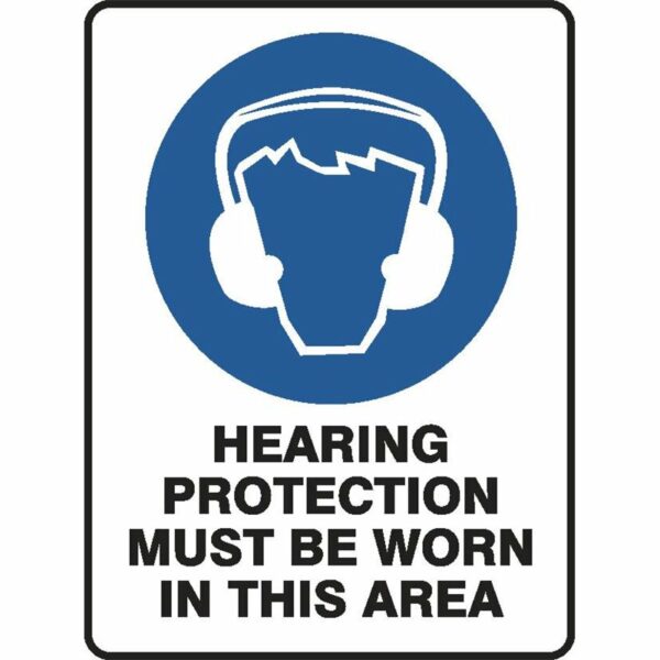 Mandatory Hearing Protection Must Be Worn online Australia - Aj Safety