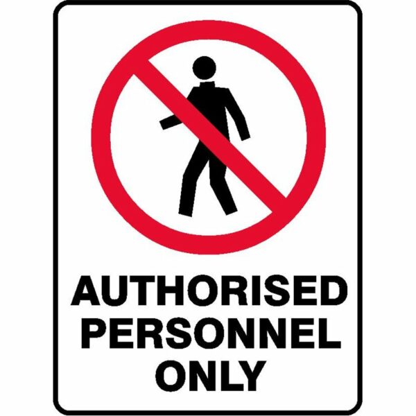 Prohibition Authorised Personnel Only online Australia - Aj Safety