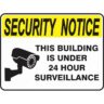 Security Notice Building Under 24hr Surveillance online Australia - Aj Safety
