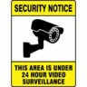 Security This Area Under 24 Hour Surveillance online Australia - Aj Safety