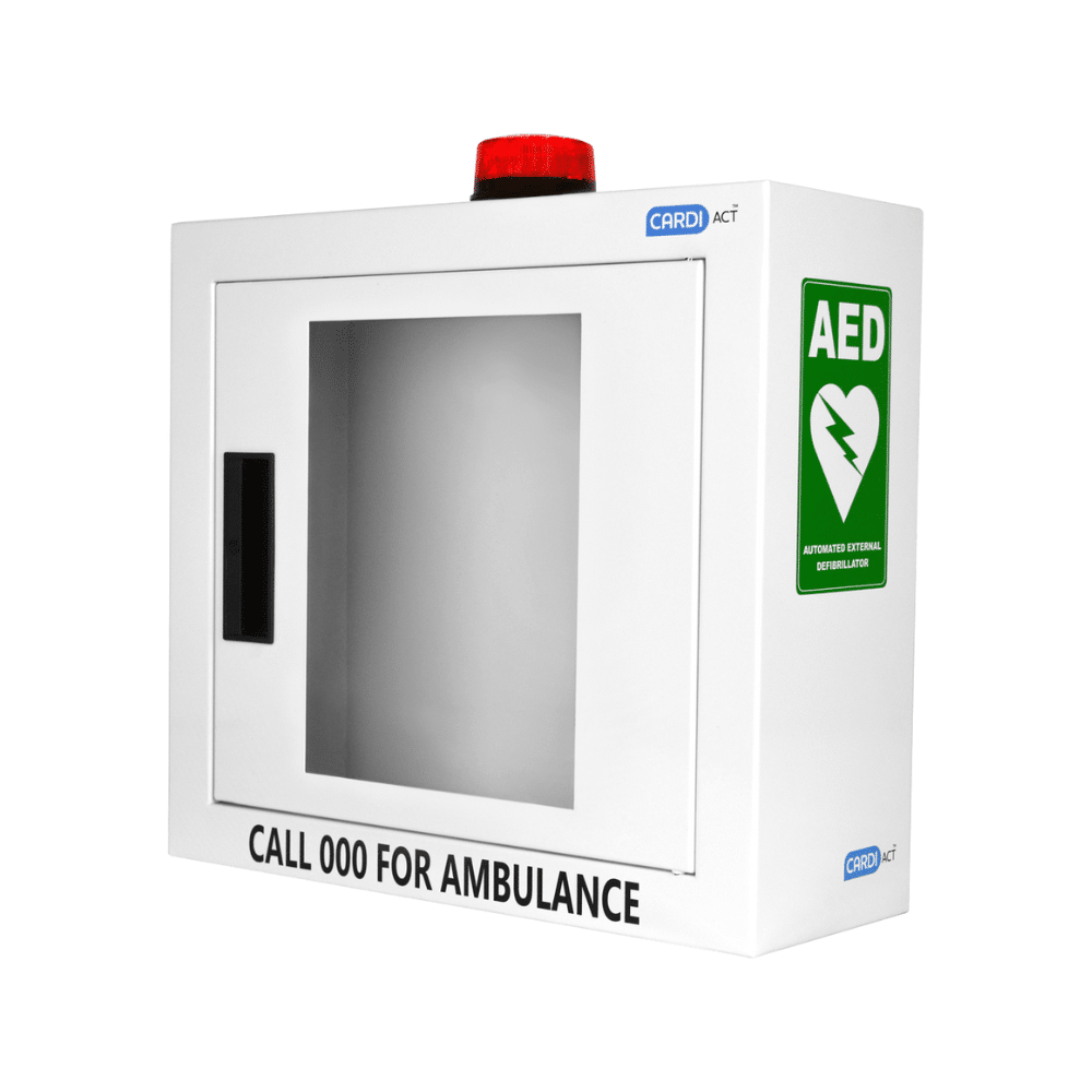 CARDIACT CC-50 Alarmed AED Cabinet with Strobe Light 42 x 38 x 15.5cm online Australia - Aj Safety