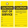 Master Lock® TAGOOS 'Out Of Service' Safety Tag (Pk 25) online Australia - Aj Safety