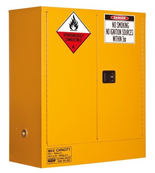 PRATT 5530AC4 - Class 4 Dangerous Goods Storage Cabinet 160L online Australia - Aj Safety