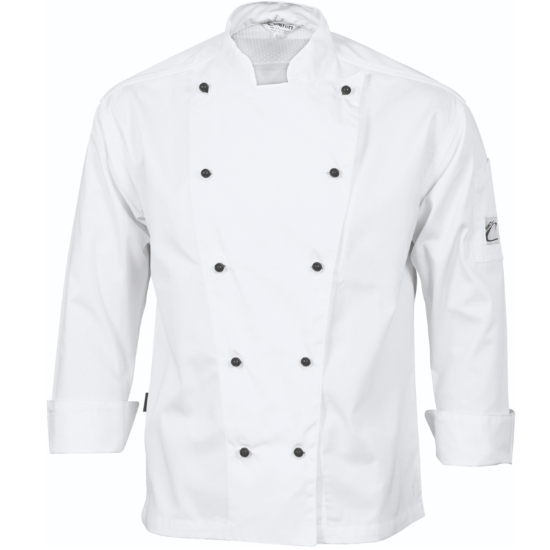 DNC 1106 - Three Way Air Flow Chef Jacket - Long Sleeve online Australia - Aj Safety