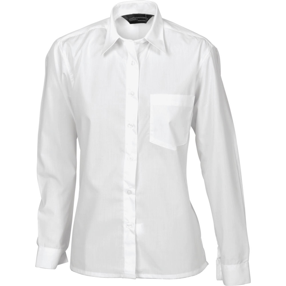 DNC 4202 Ladies Polyester Cotton Poplin Shirt - Long Sleeve