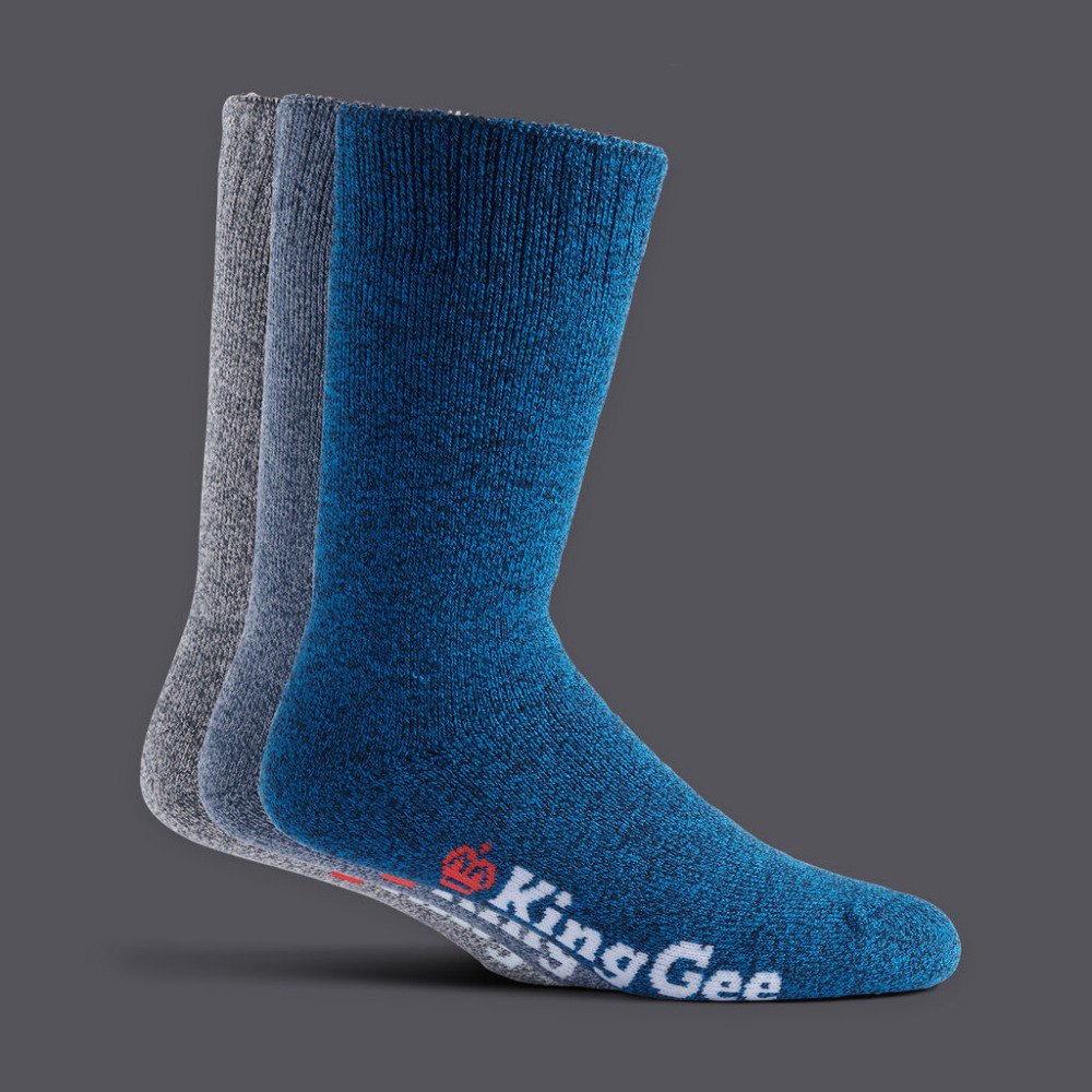 KingGee: K09002 Men's Bamboo 3-Pack Work Socks