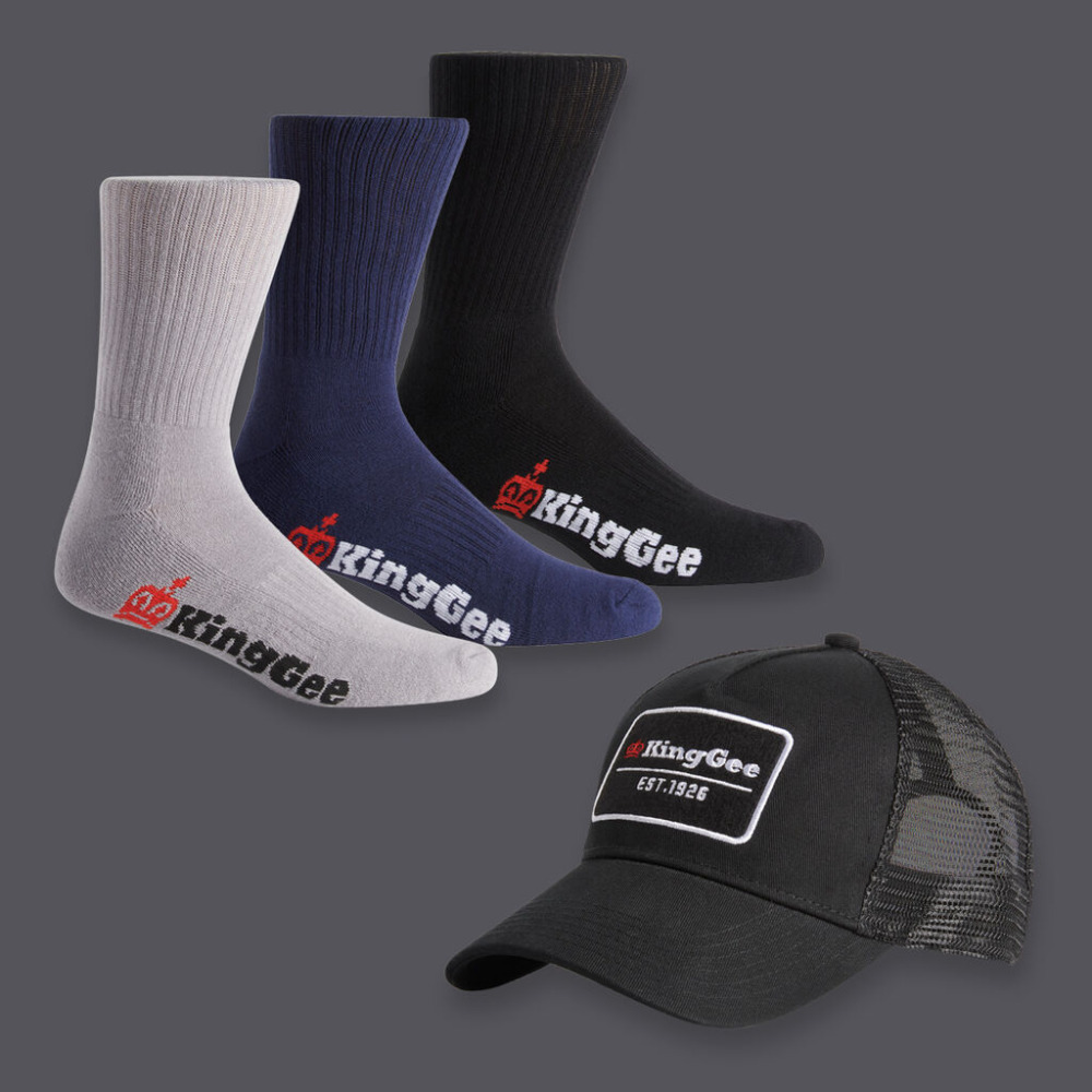 KingGee: K09009 Cap and Sock Bundle