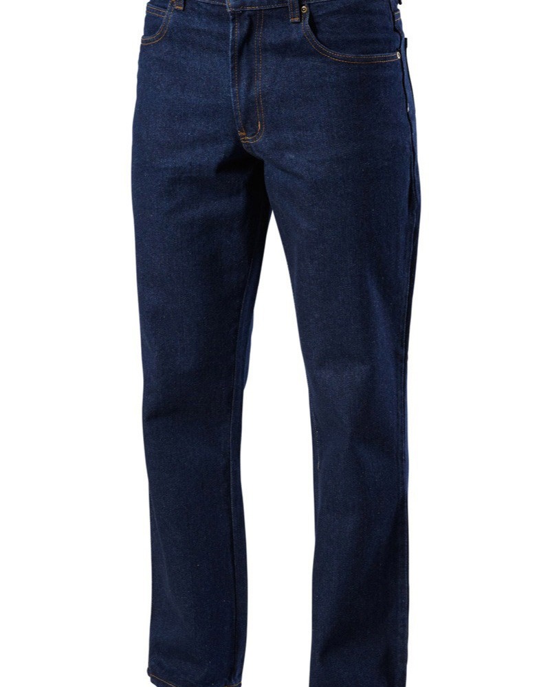 Hard Yakka:Y03514 Foundations 14.5 Oz Enzyme Washed Rigid Denim Jean